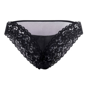 Mesh-Lace Thongs