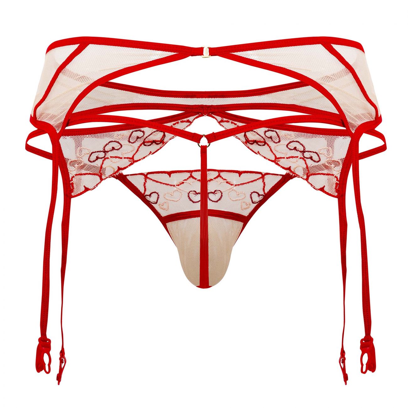 Mesh Garter G-String