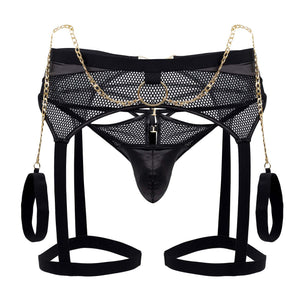 Garter Thongs Two Piece Set