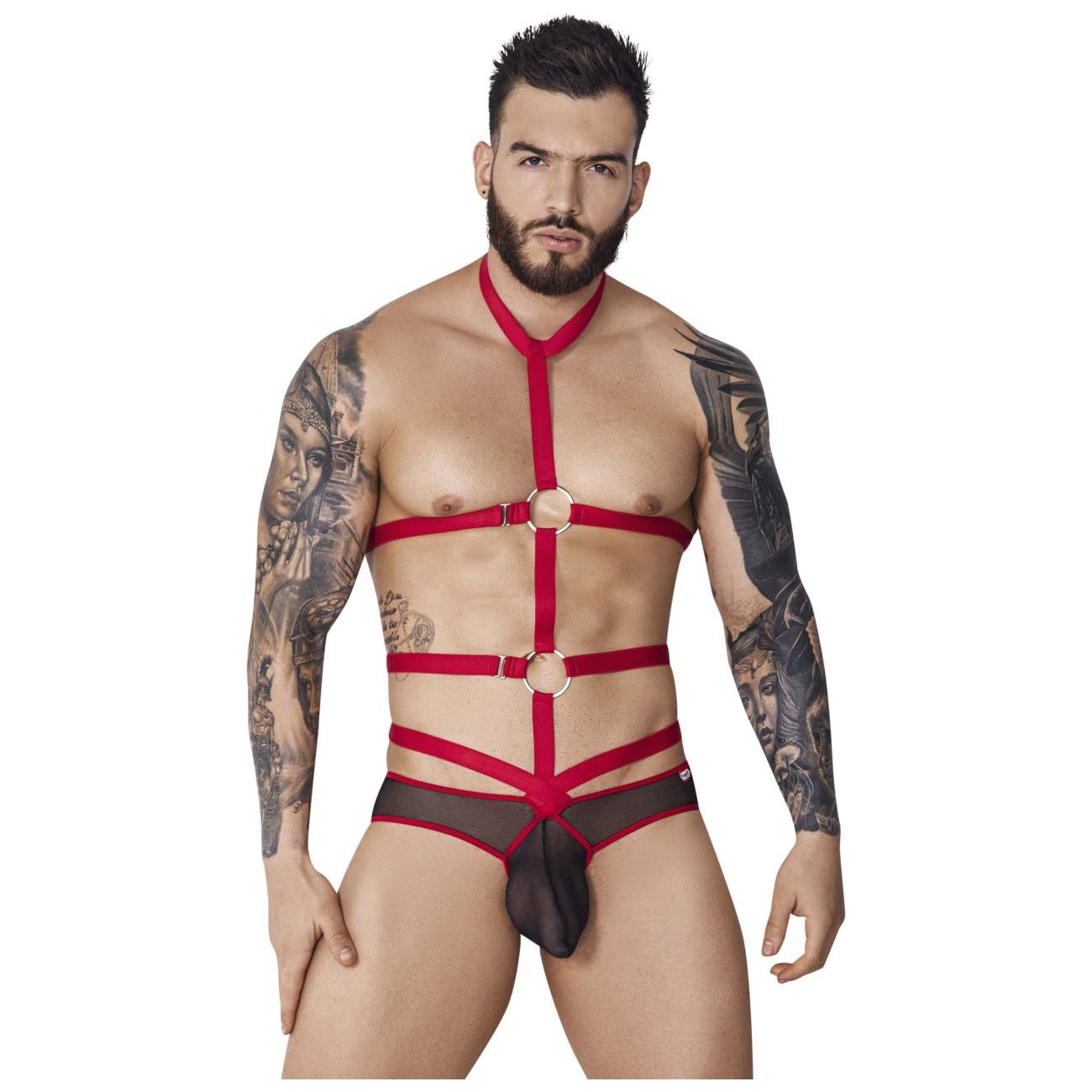 PIK 1084 Lips Harness Briefs