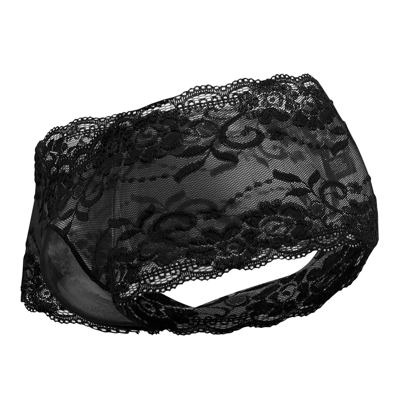 Sassy Lace Mini Short Sheer Pouch