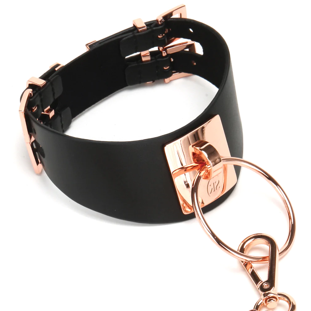 Secret Kisses Rose Gold Collar and Leash