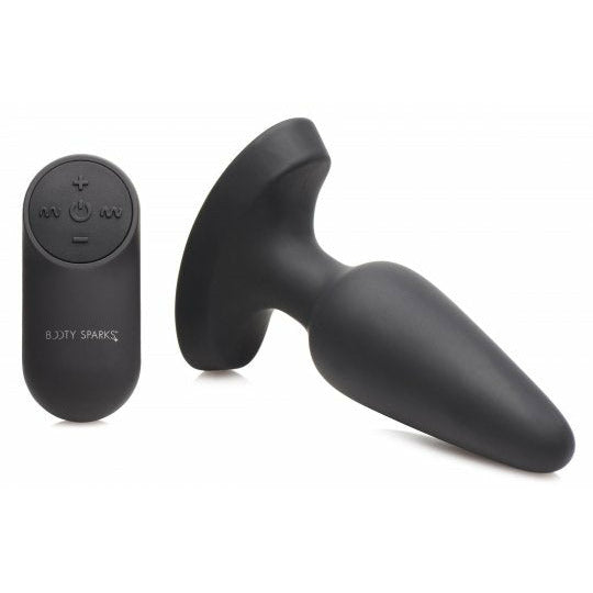 28X Laser Heart Silicone Anal Plug with Remote – Medium