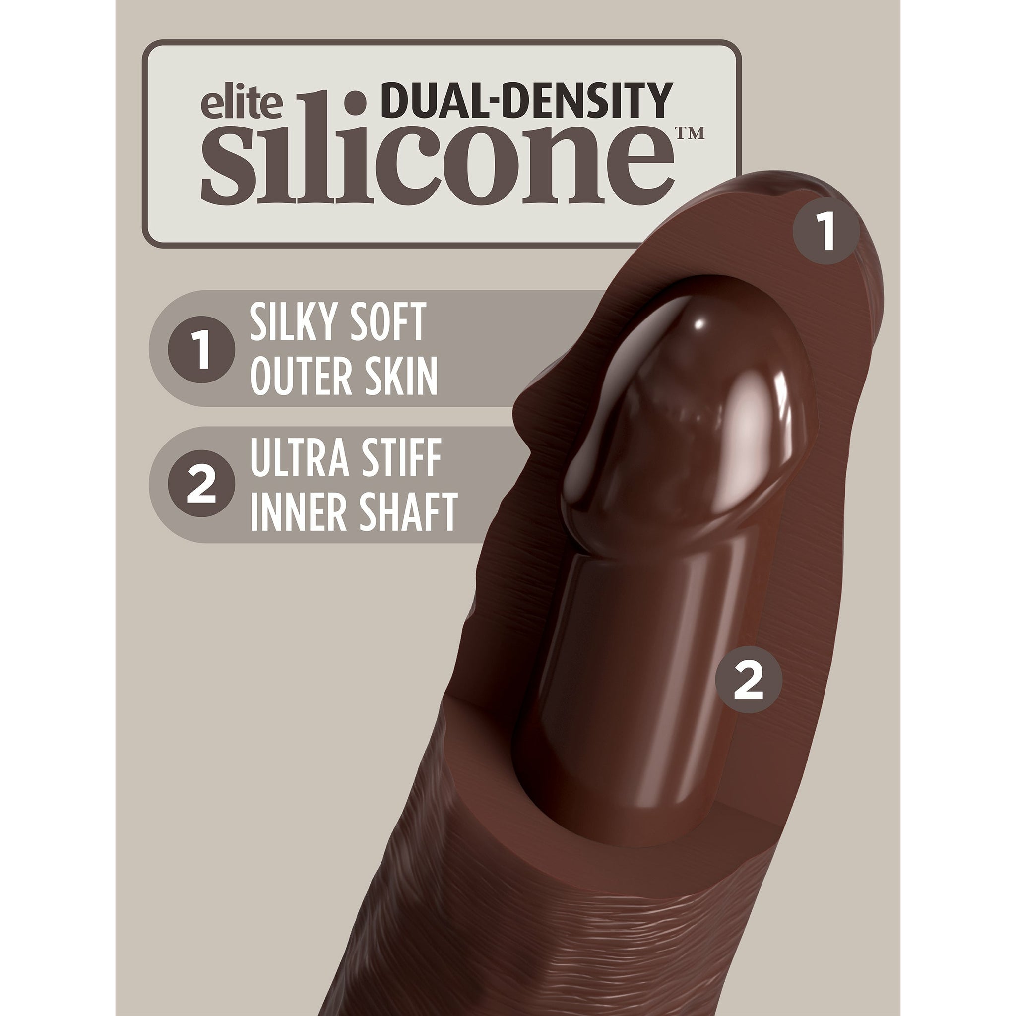 King Cock Elite 7" Silicone Dual Density Cock