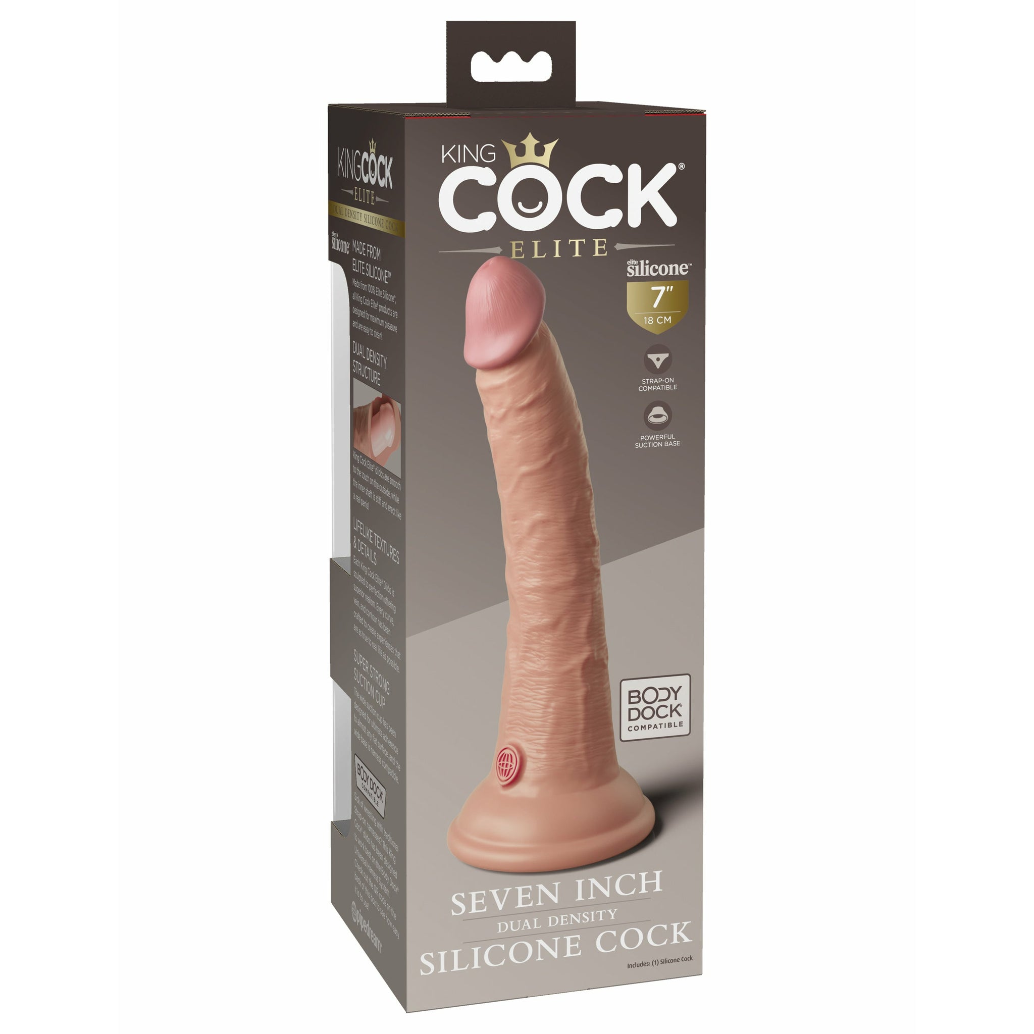 King Cock Elite 7" Silicone Dual Density Cock